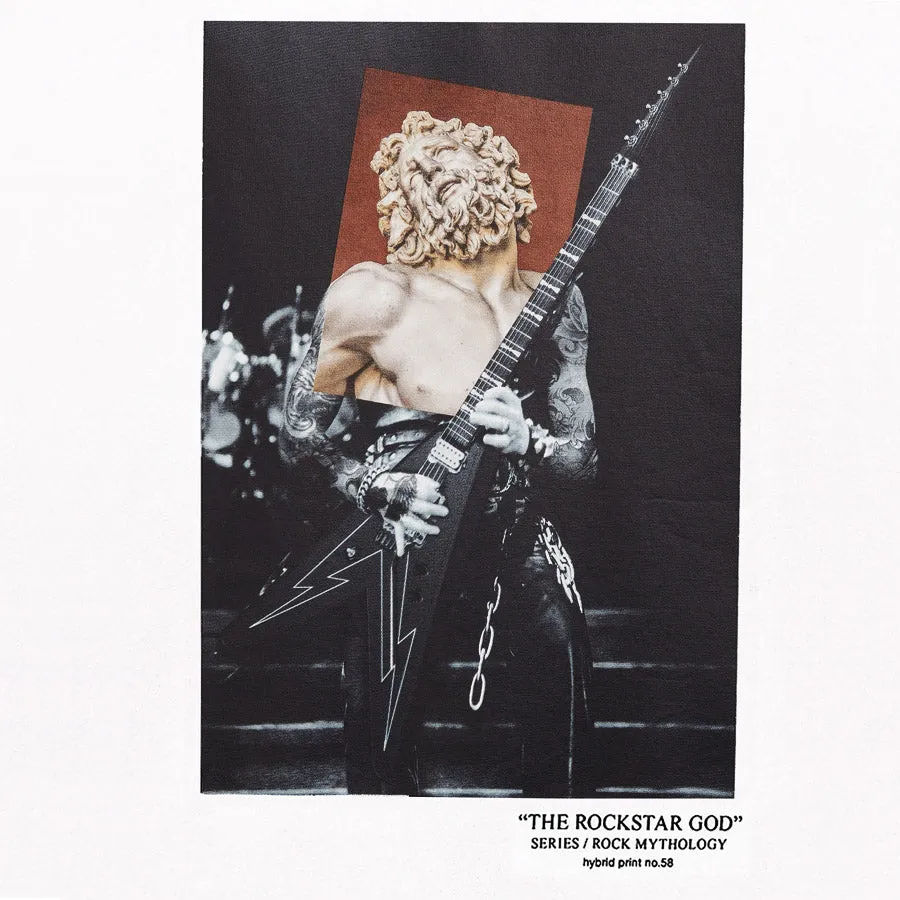 Neil Barrett - The Rockstar God No58 Print T-Shirt in White