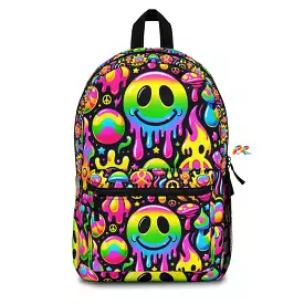 Neon Drip Rave Backpack