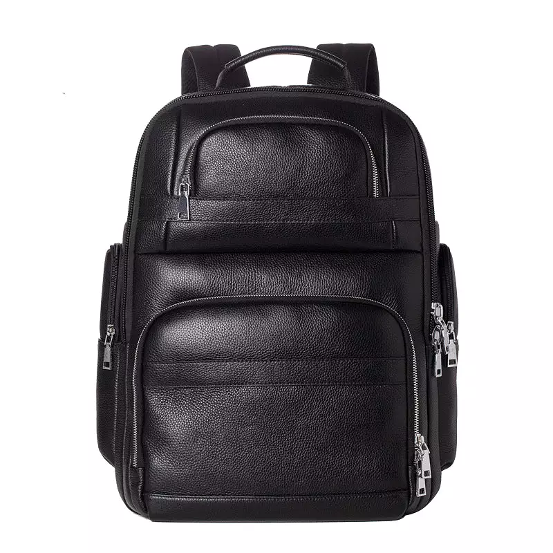 New travel genuine leather men's backpack