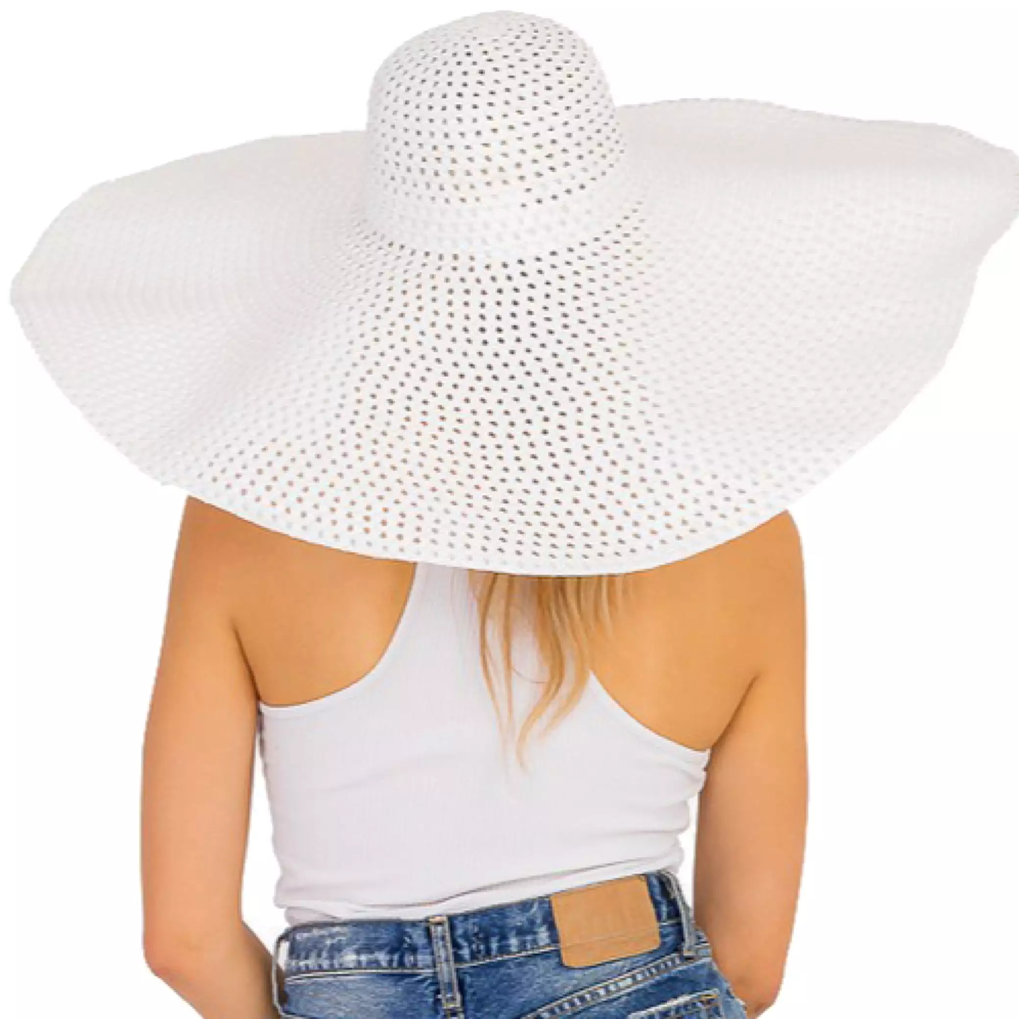 Oversized Beach Resort Wide Brim Hat