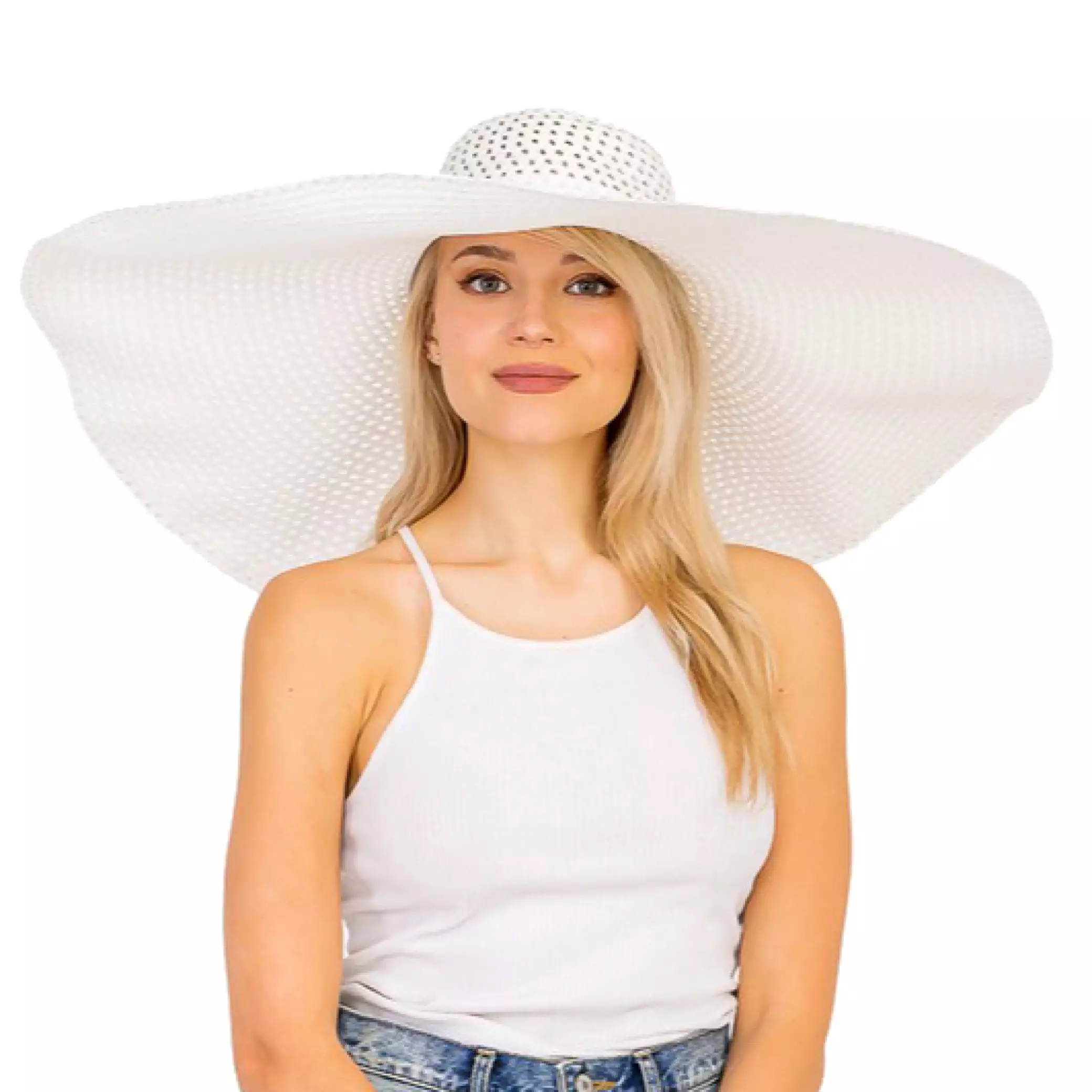 Oversized Beach Resort Wide Brim Hat