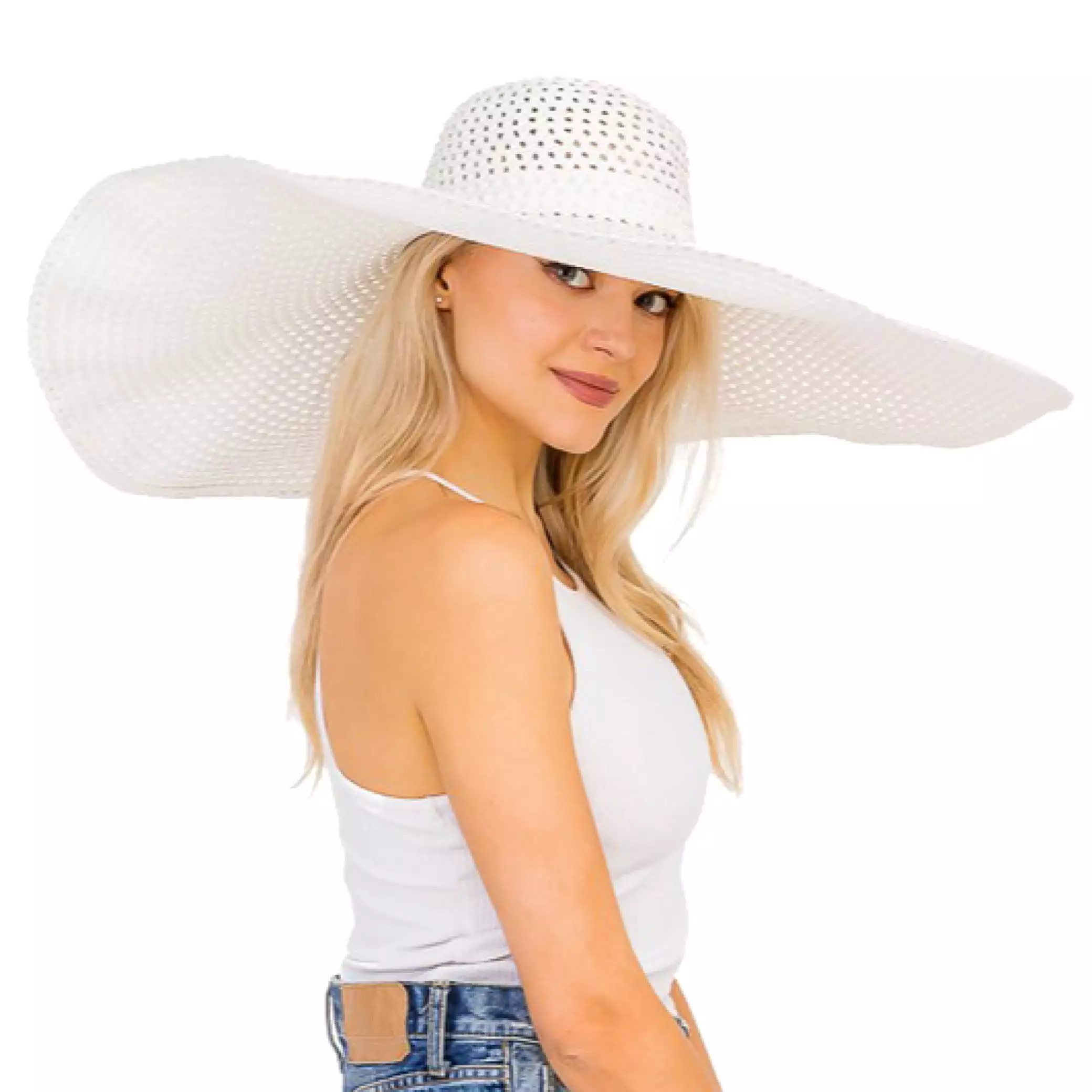 Oversized Beach Resort Wide Brim Hat