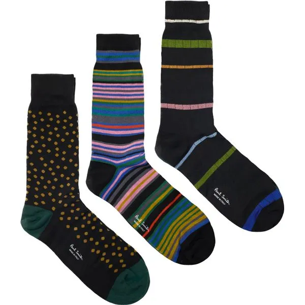 Paul Smith 3 Pack Multi Design Socks