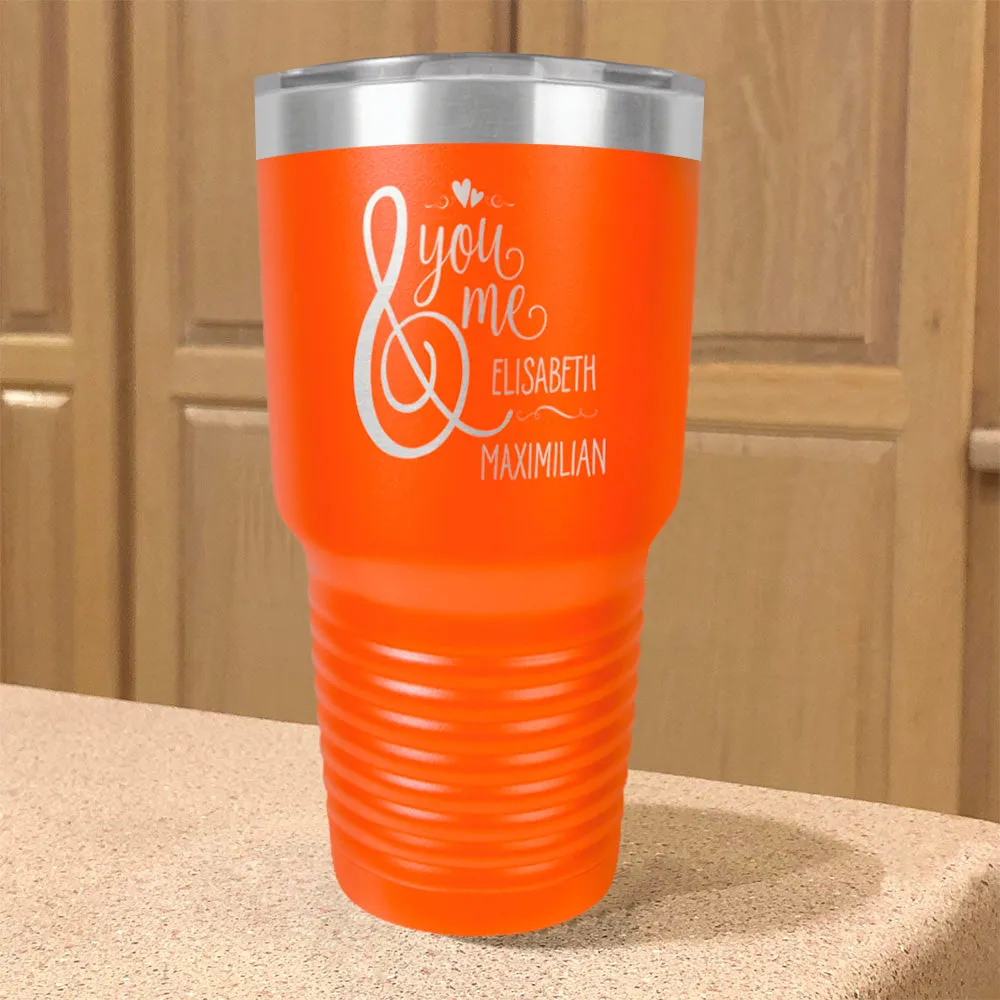 Personalized Stainless Steel Tumbler You And Me Couple