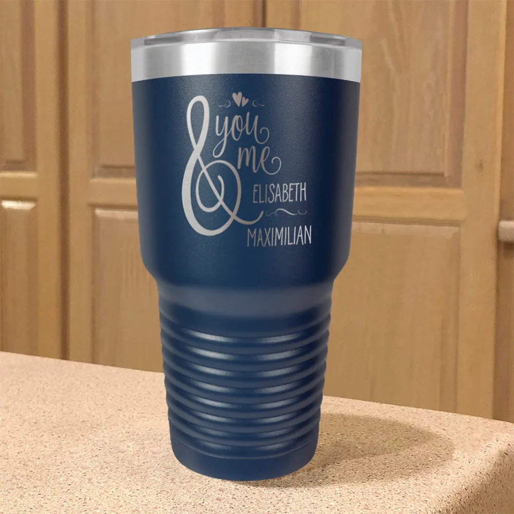 Personalized Stainless Steel Tumbler You And Me Couple