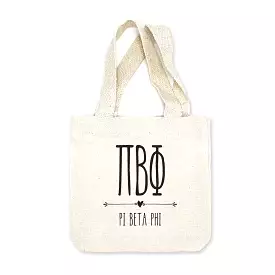 Pi Beta Phi Boho Design on Mini Tote Gift Bag