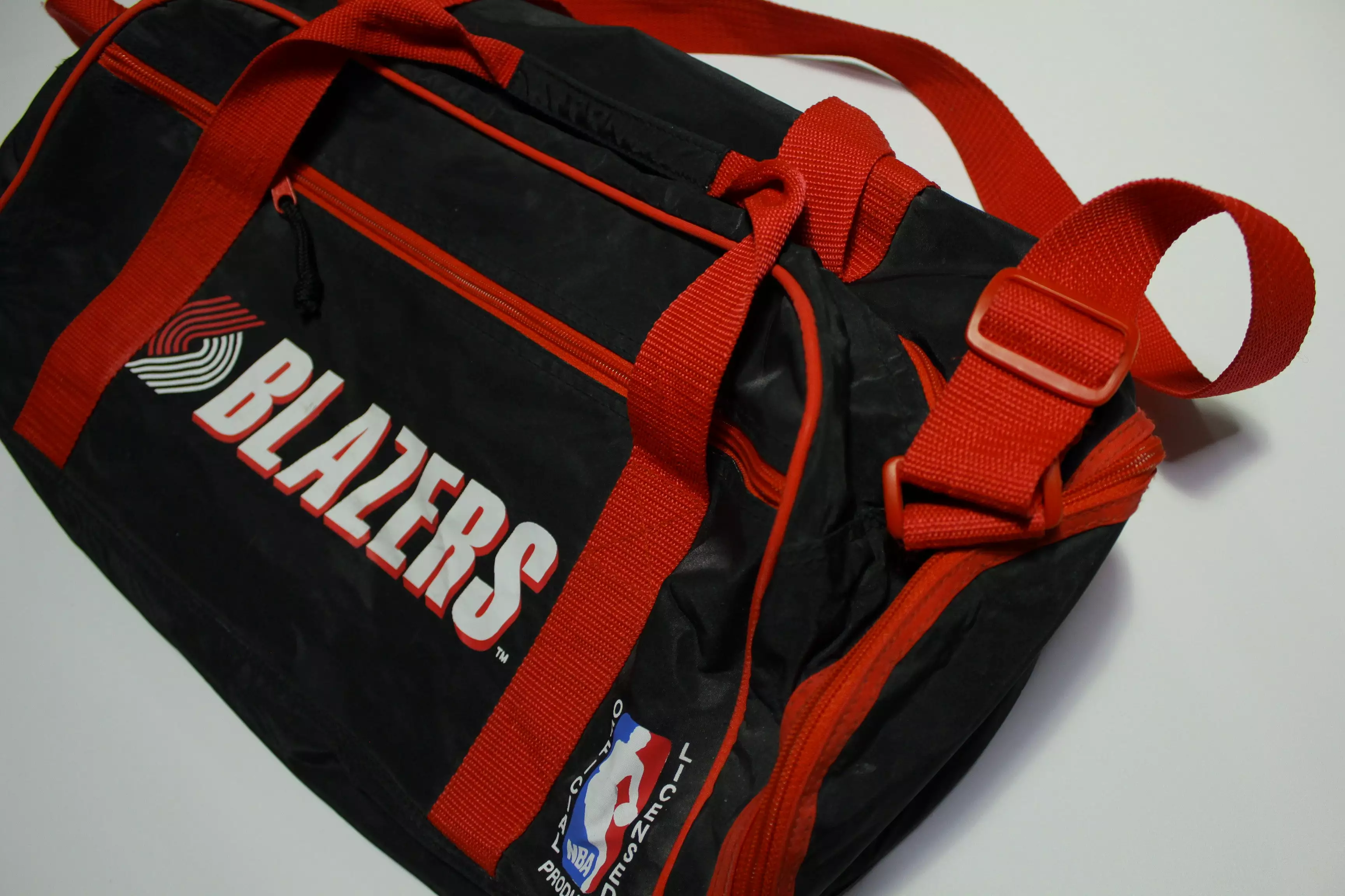 Portland Trail Blazers Vintage 90's Duffle Gym Travel Bag