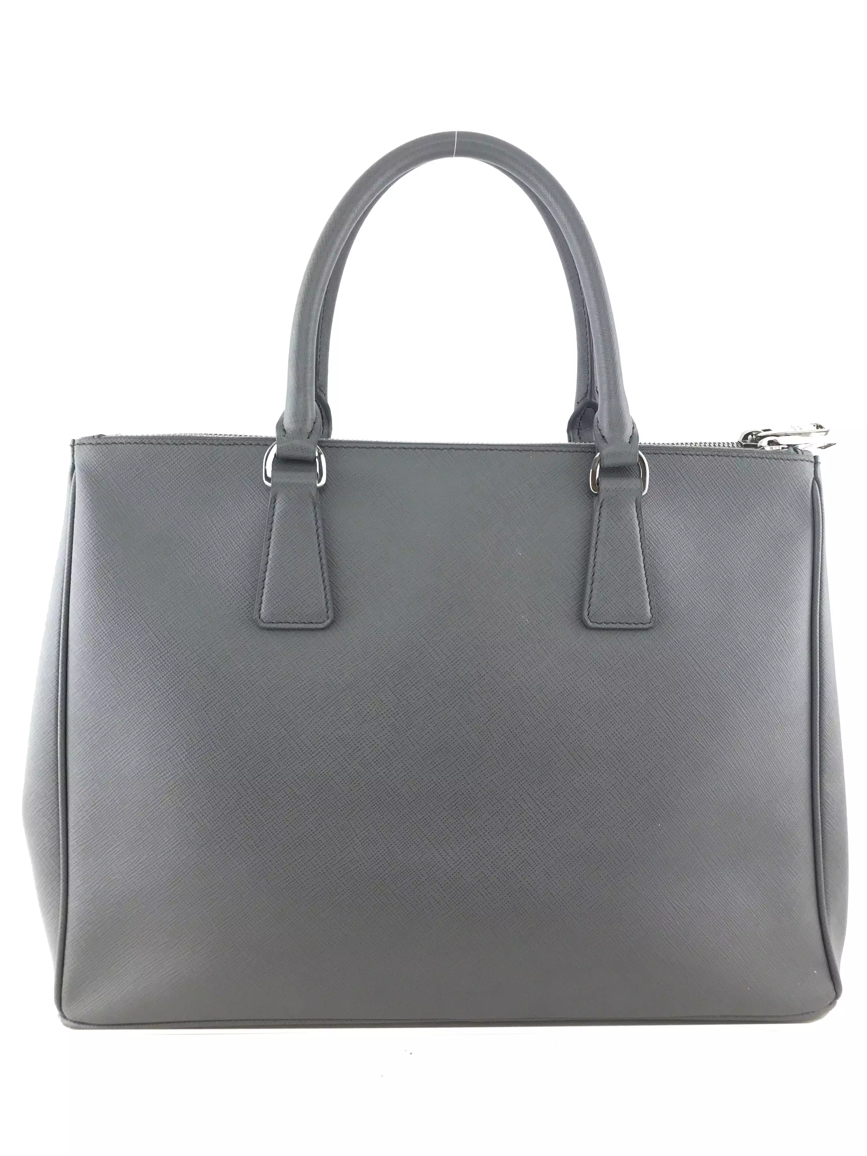 Prada Saffiano Lux Double Zip Medium Tote Bag