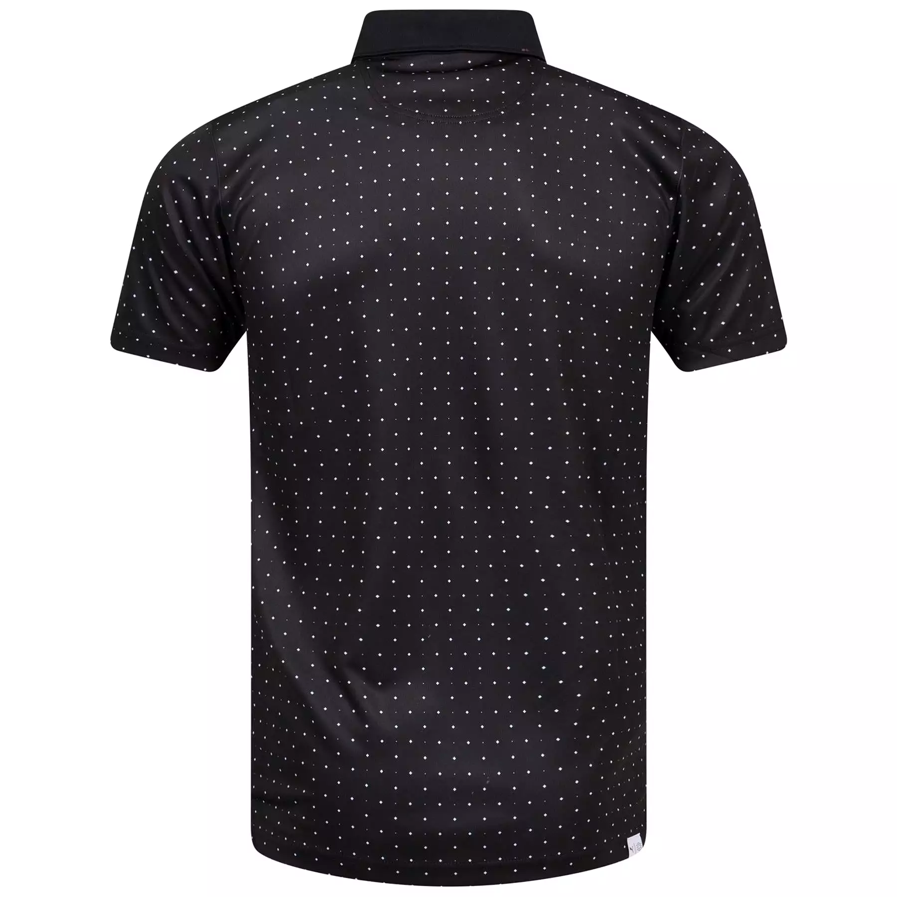 Pure Geo Polka Dot Polo Black/White - SS24