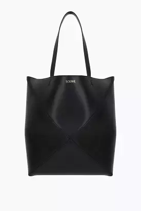 Puzzle Fold medium smooth leather tote bag