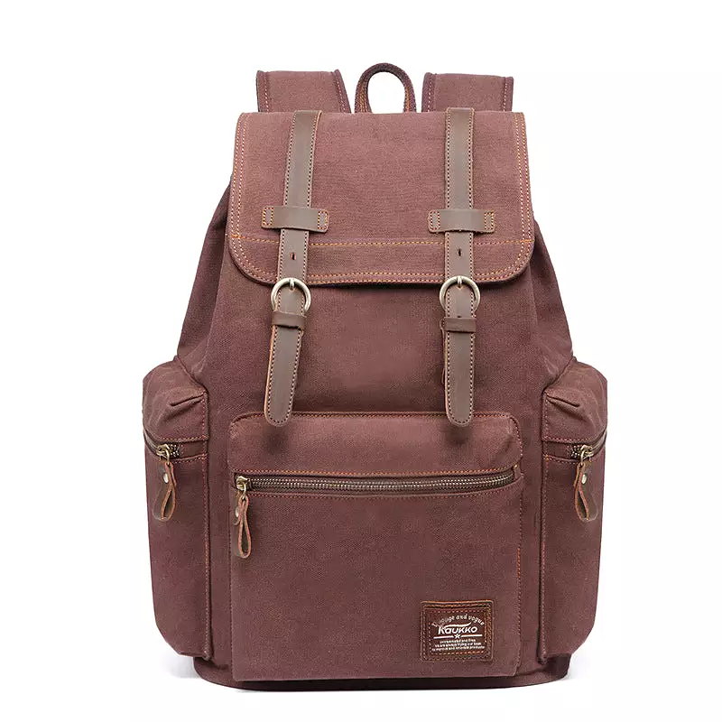 Retro men's bag outdoor student travel large backpack