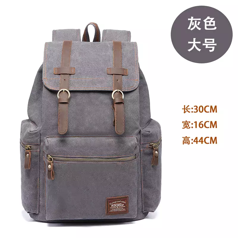 Retro men's bag outdoor student travel large backpack