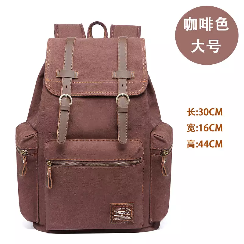 Retro men's bag outdoor student travel large backpack