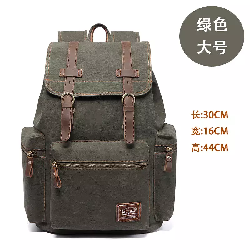 Retro men's bag outdoor student travel large backpack