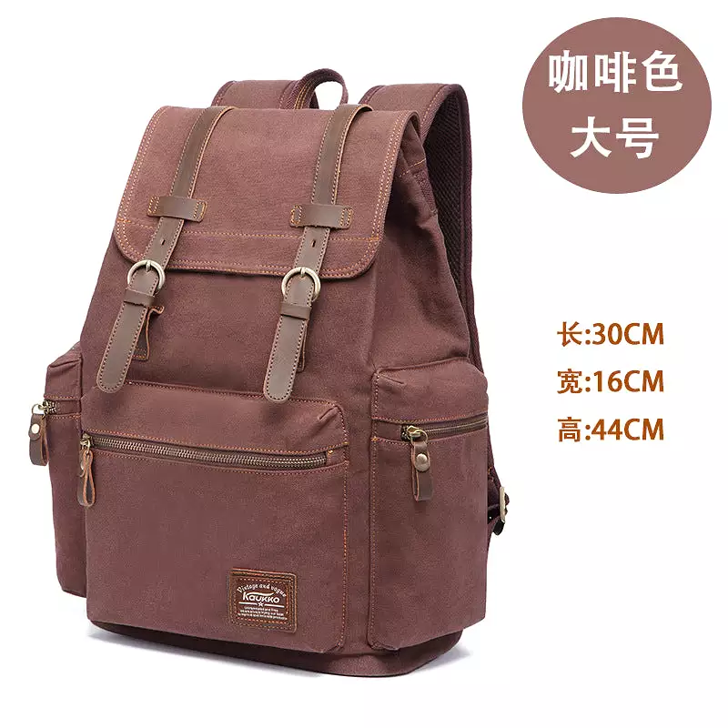 Retro men's bag outdoor student travel large backpack