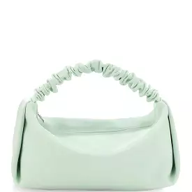 Scrunchie Leather Bag, Glacier