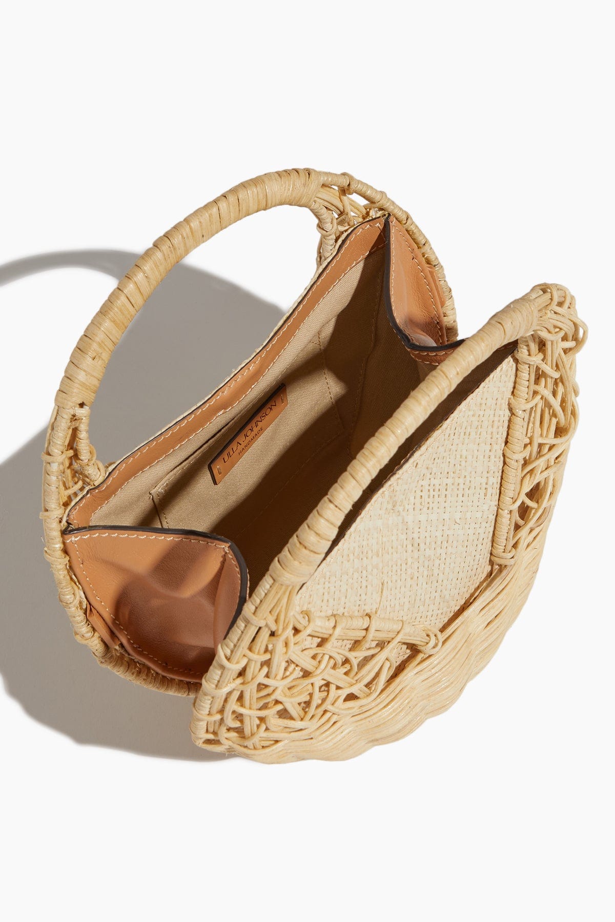 Sea Shell Wicker Bag in Natural