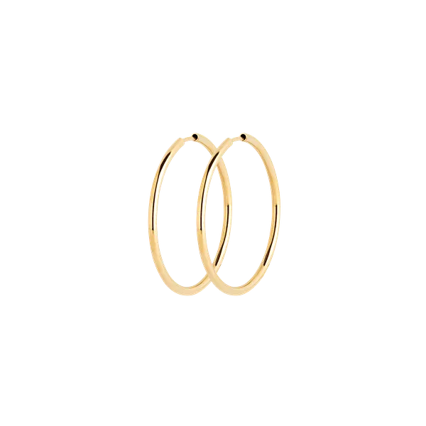 Senorita 35 Hoop (pair), Gold High Polished