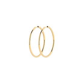 Senorita 35 Hoop (pair), Gold High Polished