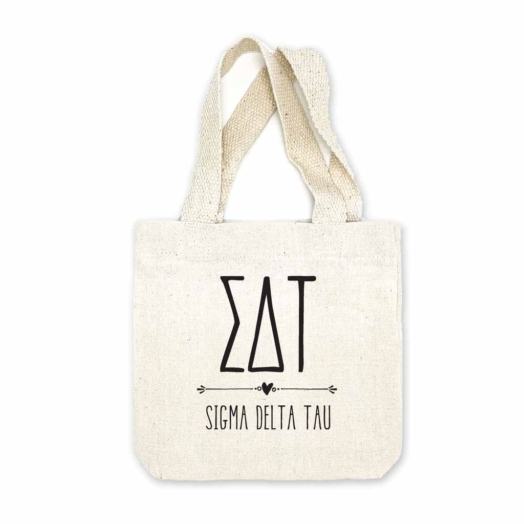 Sigma Delta Tau Boho Design on Mini Tote Gift Bag