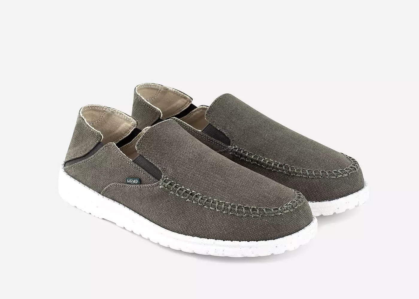 SunSlide Hemp Slip-on for Women in Dark Green