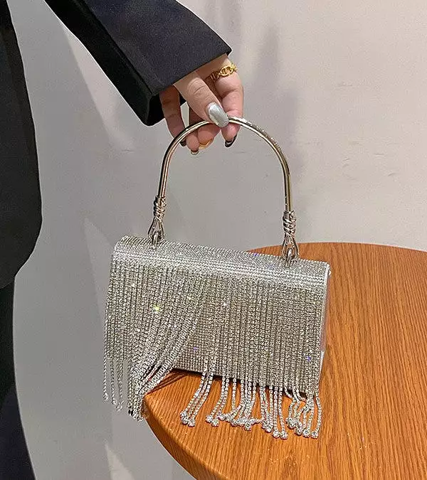 Tassel Rhinestone Handbag