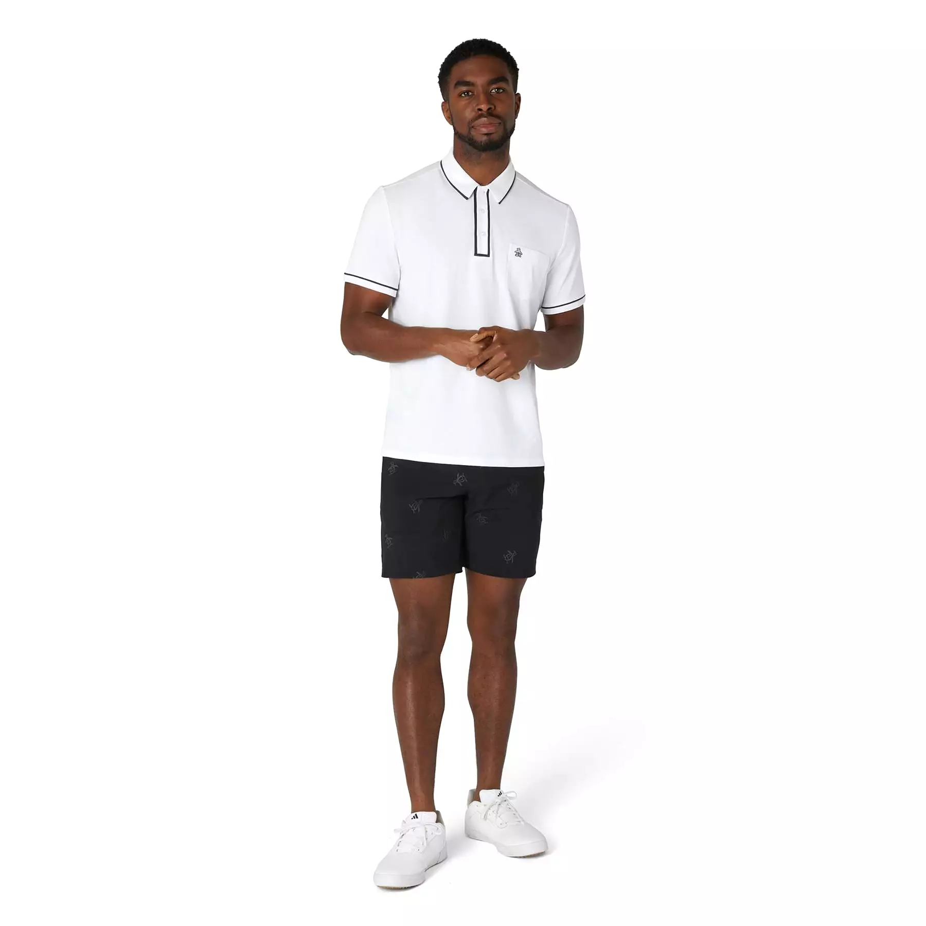 The Technical Earl Nylon Stretch Polo Bright White - SS24