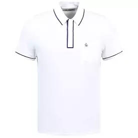 The Technical Earl Nylon Stretch Polo Bright White - SS24