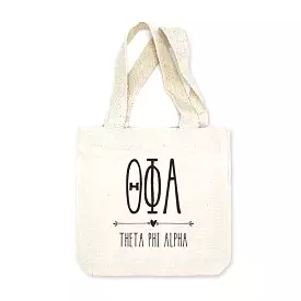 Theta Phi Alpha Boho Design on Mini Tote Gift Bag