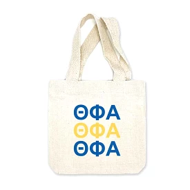 Theta Phi Alpha Sorority Greek Letters Mini Tote Gift Bag