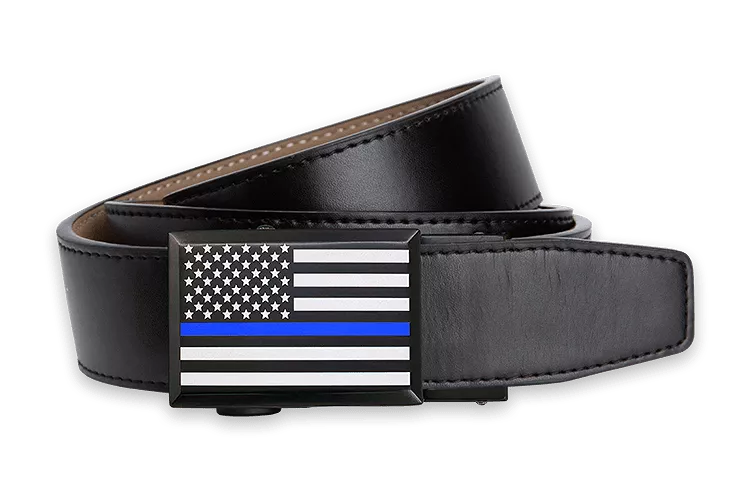 Thin Blue Line Series, 1 3/8 Strap, Dress Belt