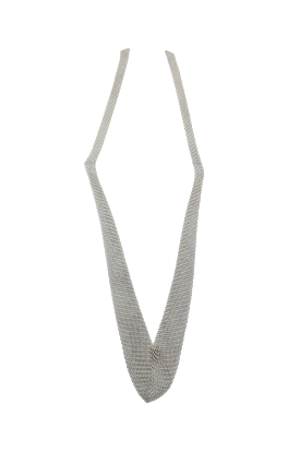 Tiffany & Co. Sterling Silver Elsa Peretti Mesh Bib Necklace