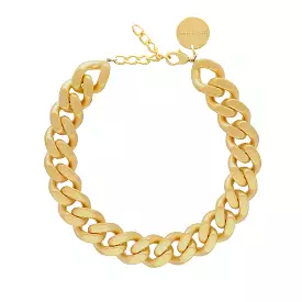 Vanessa Baroni Flat Chain Gold Vintage Necklace