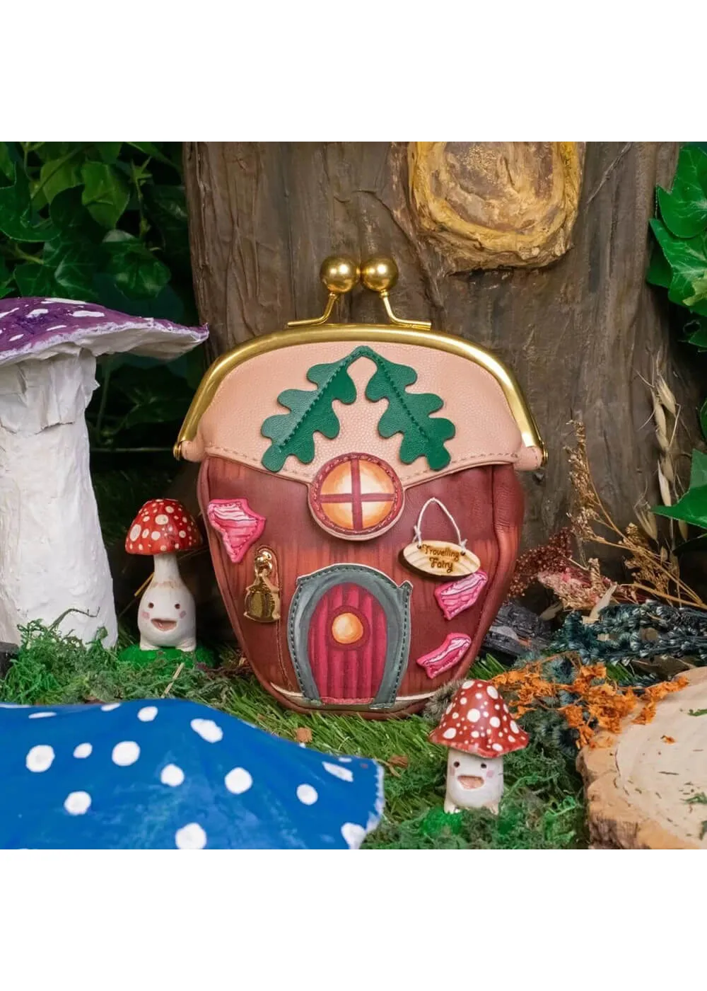 Vendula London Fairy Village Acorn Clipper Coin Purse