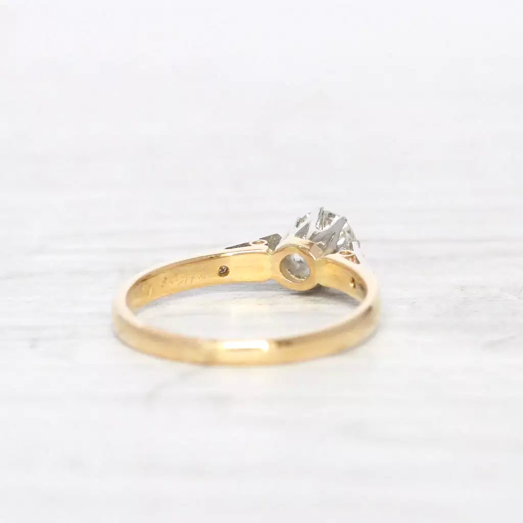 Vintage 0.40 Carat Brilliant Cut Diamond Solitaire