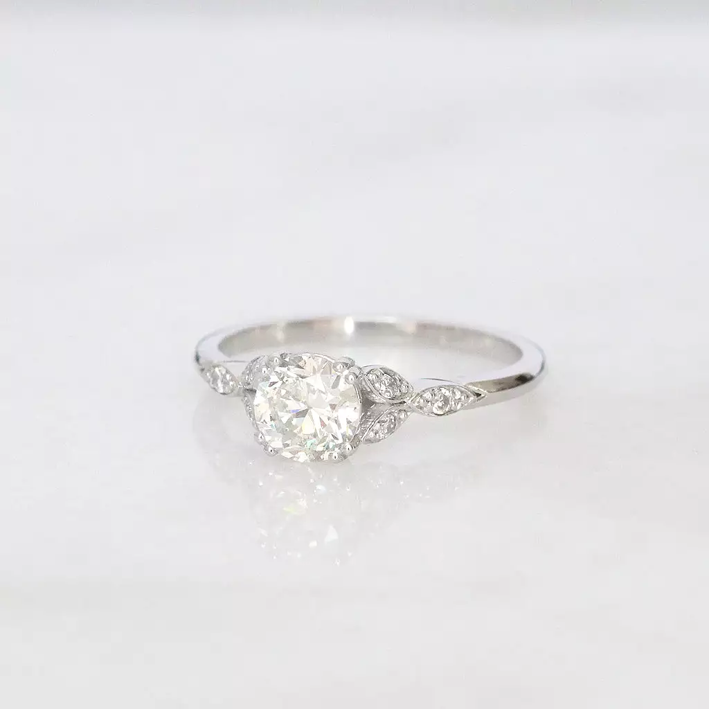 Vintage 0.70 Carat Old European Cut Diamond Solitaire