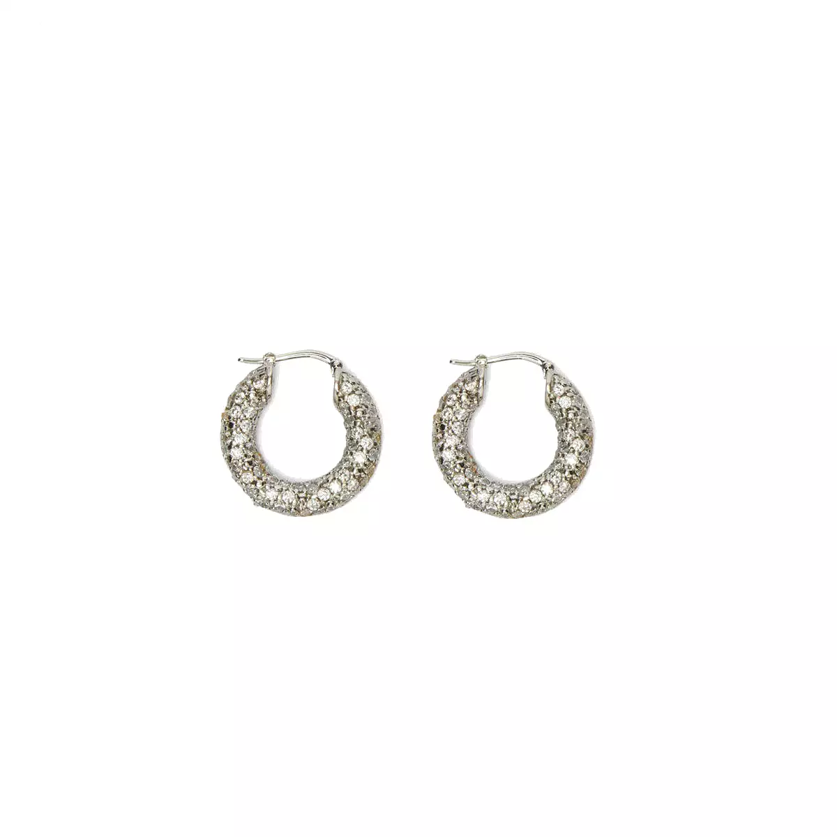 Vivid Earrings, Silver