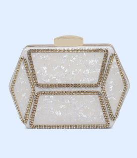 WB2498-PEARL-Women Snazzy Clutch