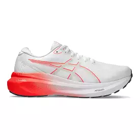 Women's Asics GEL-Kayano 30, White/Sunrise Red, 9.5 B Medium