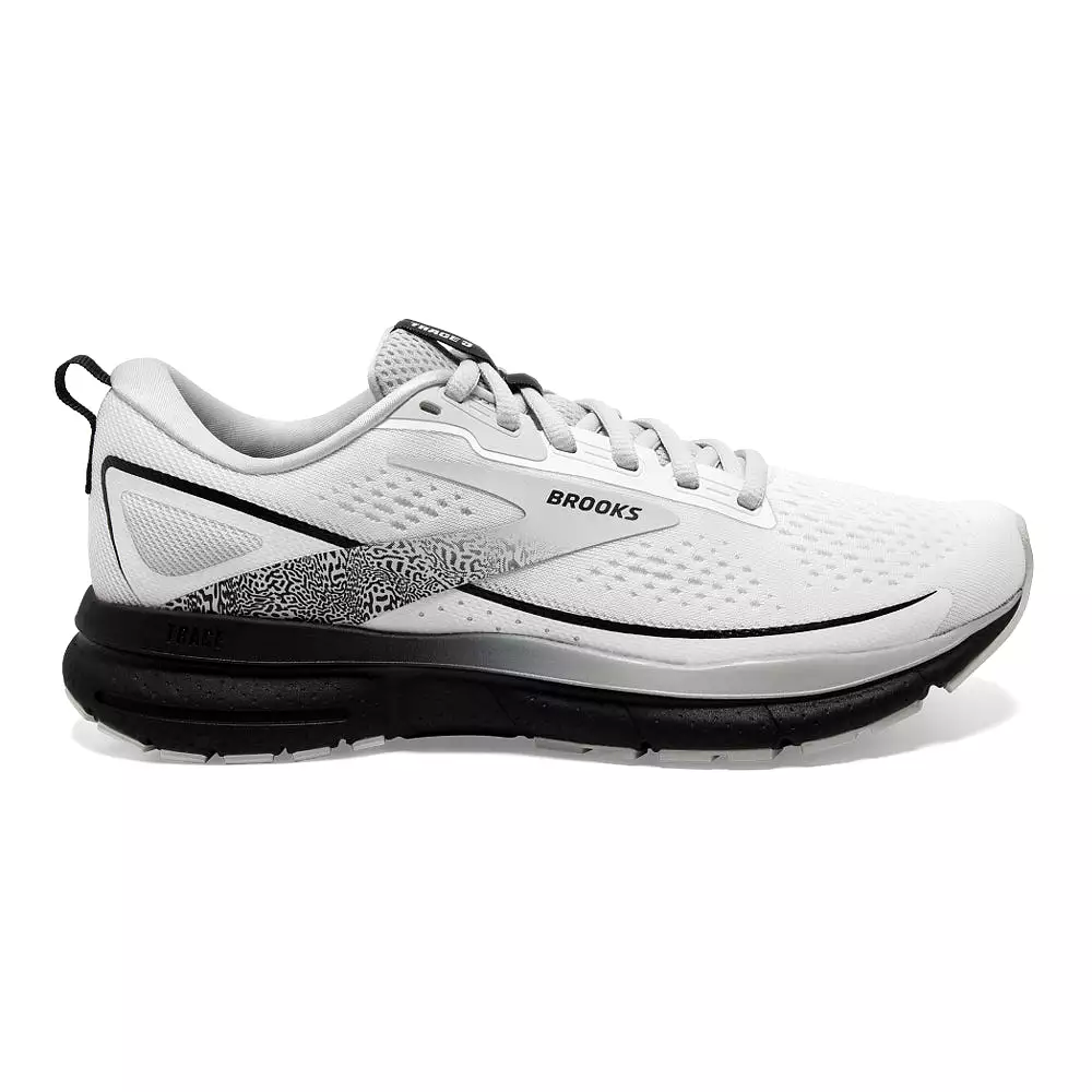 Women's Brooks Trace 3, White/Oyster/Black, 7.5 D Wide