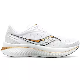 Women's Saucony Endorphin Speed 3, White/Gold, 7.5 B Medium